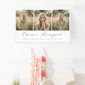 Moderne Drie Foto Afstudeercollage Spandoek (Insitu)