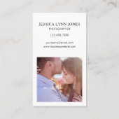 Moderne drie fotocollage fotograaf visitekaartje (Achterkant)