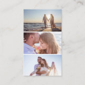 Moderne drie fotocollage fotograaf visitekaartje (Voorkant)