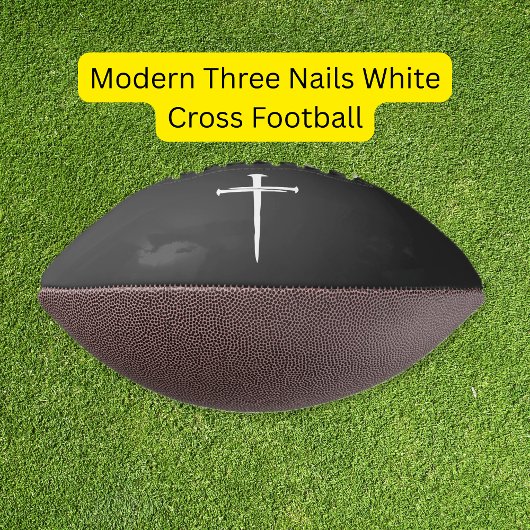 Moderne Drie Spijkers Witte Kruis American Football