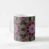 Moderne driedimensionale caleidoscoop koffiemok (Voorkant links)