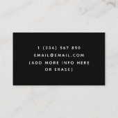 Moderne driehoek geometrische software oplossingen visitekaartje (Achterkant)