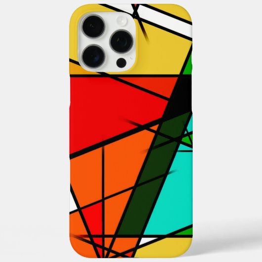 Moderne Driehoek Kleurrijke Geometrisch  Case-Mate iPhone Case (Achterkant)