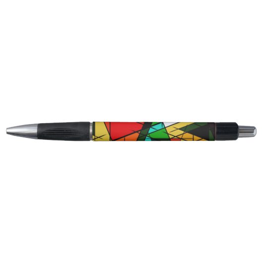 Moderne Driehoek Kleurrijke Geometrisch Pen (Voorkant)