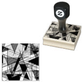 Moderne Driehoek Kleurrijke Geometrisch Rubberstempel (Gestempeld)