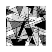 Moderne Driehoek Kleurrijke Geometrisch Rubberstempel (Afrduk)