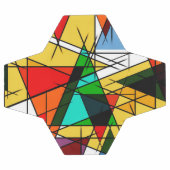 Moderne Driehoek Kleurrijke Geometrisch Voetbal (Enkel)