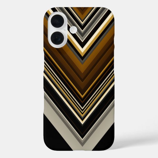 Moderne driehoeken abstracte en aangepaste initial Case-Mate iPhone case (Achterkant)