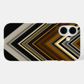 Moderne driehoeken abstracte en aangepaste initial Case-Mate iPhone case (Achterkant (horizontaal))