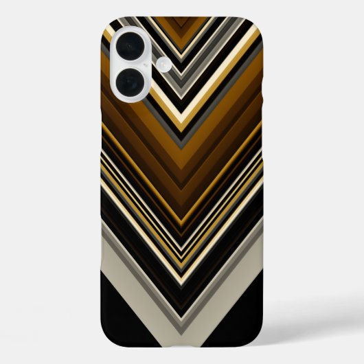Moderne driehoeken abstracte en aangepaste initial Case-Mate iPhone case (Achterkant)