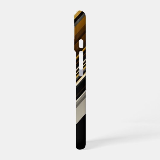 Moderne driehoeken abstracte en aangepaste initial iPhone 16 hoesje (Linkerkant)