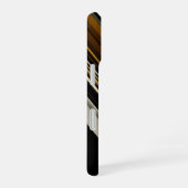 Moderne driehoeken abstracte en aangepaste initial iPhone 16 hoesje (Rechterkant)