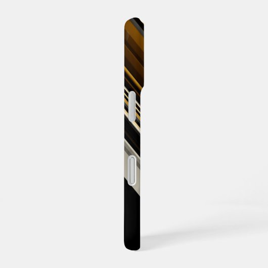 Moderne driehoeken abstracte en aangepaste initial iPhone 16 hoesje (Rechterkant)