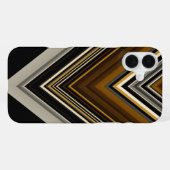 Moderne driehoeken abstracte en aangepaste initial iPhone hoesje (Achterkant horizontaal)