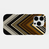 Moderne driehoeken abstracte en aangepaste initial iPhone hoesje (Achterkant horizontaal)