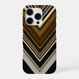 Moderne driehoeken abstracte en aangepaste initial iPhone 16 pro hoesje