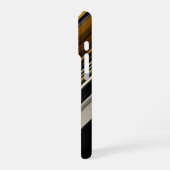 Moderne driehoeken abstracte en aangepaste initial iPhone hoesje (Linkerkant)