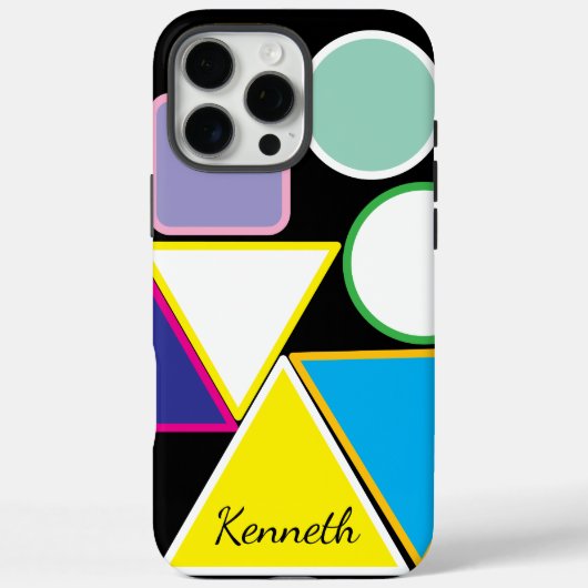 Moderne driehoeken Levendig geometrisch patroon Case-Mate iPhone Case (Achterkant)