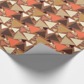 Moderne driehoeken uit de middeleeuwen, Tan, Brown Cadeaupapier (Hoek)