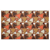 Moderne driehoeken uit de middeleeuwen, Tan, Brown Stof (Fat Quarter)