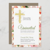 Moderne Driehoeken Vrouwen Bijbel Studie Uitnodigi Kaart (Voorkant / Achterkant)