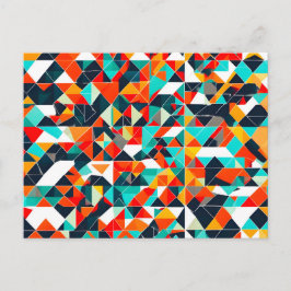 Moderne Driehoekige Geometrie Abstract Briefkaart