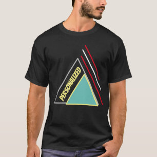 Moderne driehoekige ontwerp gepersonaliseerde stij t-shirt