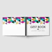 Moderne driehoeksgrens gastenboek (Volledig)