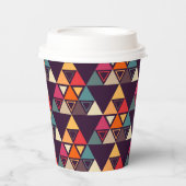 Moderne driehoekskantelen papieren bekers (Voorkant)