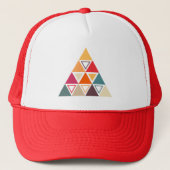 Moderne driehoekskantelen trucker pet (Voorkant)