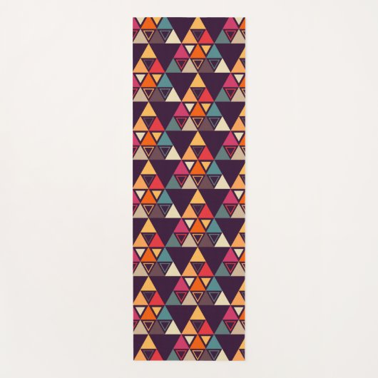 Moderne driehoekskantelen yogamat (Voorkant)