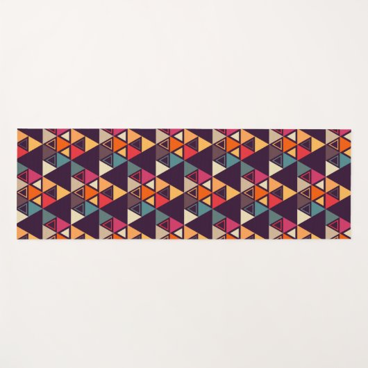 Moderne driehoekskantelen yogamat (Voorkant (horizontaal))