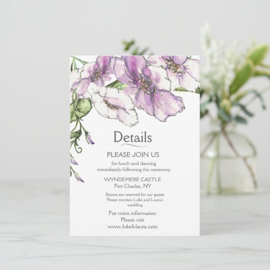 Moderne driekleur  informatiekaartje (Staand voorkant)