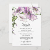 Moderne driekleur  informatiekaartje (Voorkant / Achterkant)