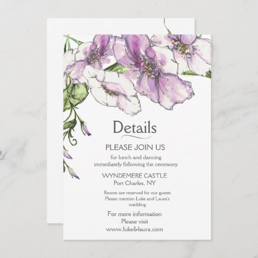 Moderne driekleur  informatiekaartje (Voorkant / Achterkant)