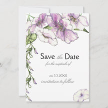 Moderne driekleurige Save the Date