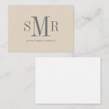 Moderne drieletterige monogram initialen