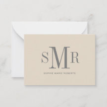 Moderne drieletterige monogram initialen