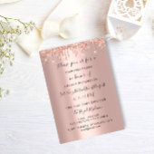 Moderne drift Roos Gold Bridal Wedding Spark Glit Kaart