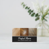Moderne drijvende installatiekaart Hardwood Visitekaartje (Staand voorkant)