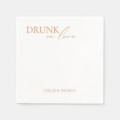 Moderne "Drink in liefde" luiers voor bruiloft Servet (Voorkant)