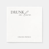Moderne "Drink in liefde" luiers voor bruiloft Servet (Voorkant)