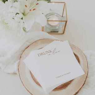 Moderne "Drink in liefde" luiers voor bruiloft Servet