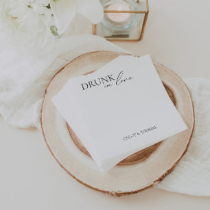 Moderne "Drink in liefde" luiers voor bruiloft Servet