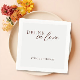 Moderne "Drink in liefde" luiers voor bruiloft Servet