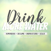 Moderne Drink Meer waterherinneringen Venster Clin Raamsticker (Vel 3)