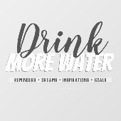 Moderne Drink Meer waterherinneringen Venster Clin Raamsticker (Vel)