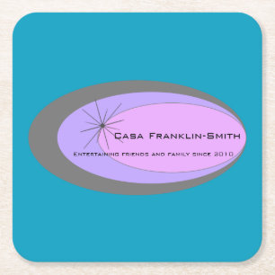 Moderne drink onderzetter uit de midden eeuw