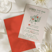 Moderne Drink schets Voorraad De Bar Couples Showe Kaart