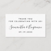 Moderne Drink voor weddenschappen Informatiekaartje (Achterkant)